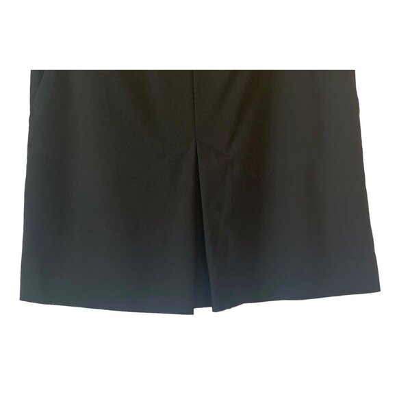 COACH Solid Black Wool Inverted Pleat Mini-Length Women's Career Skirt Size 2 - Picture 6 of 9